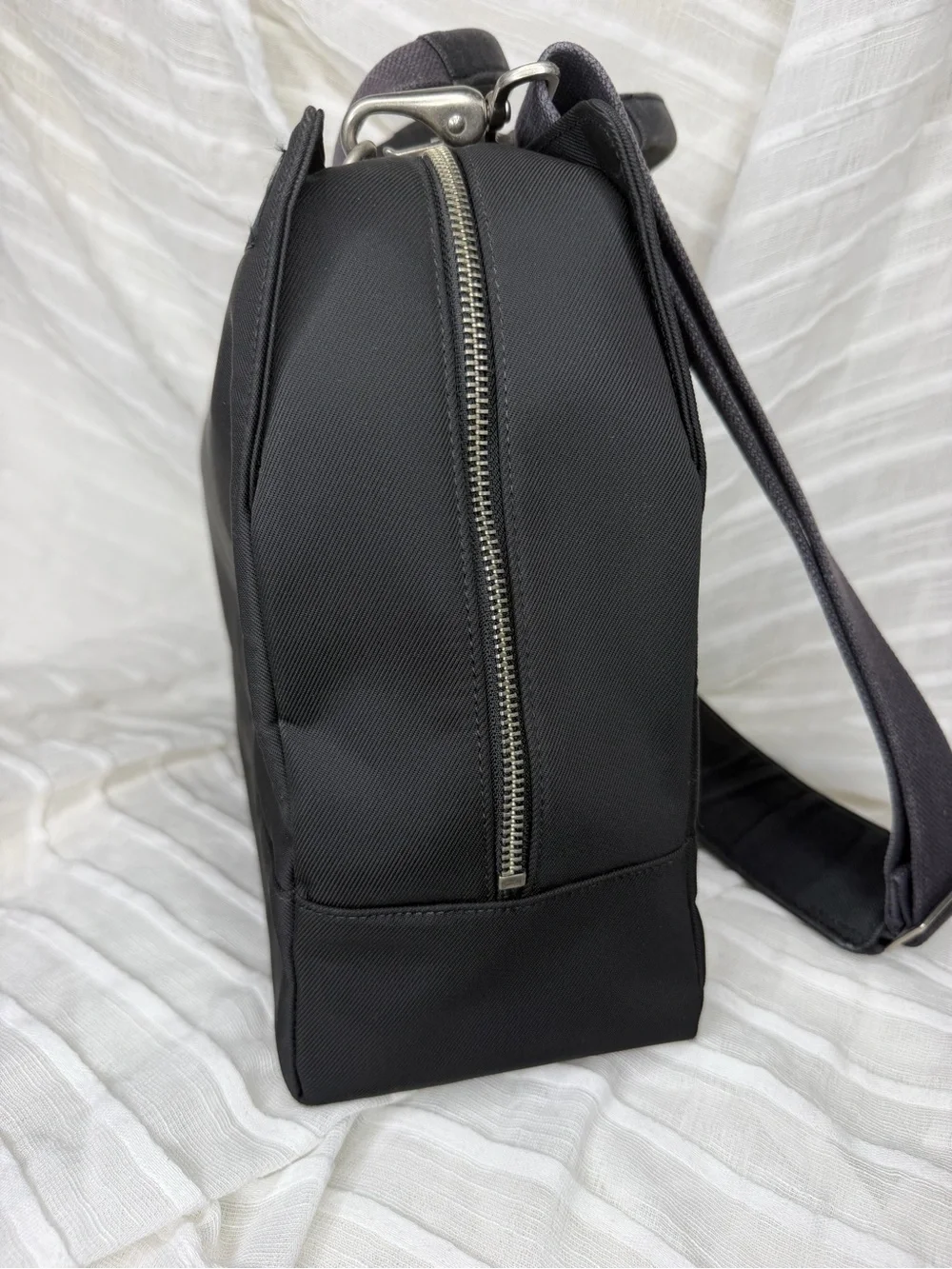 Jack Spade Warren Street New York Black Nylon Laptop Briefcase Messenger Bag